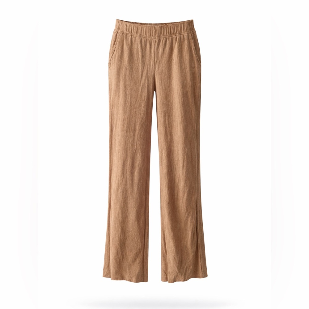 GAP Women's Wide-Leg Trousers in Camel Brown